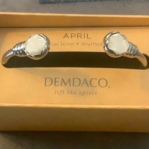Demdaco Silver Bracelet with Opal Accents